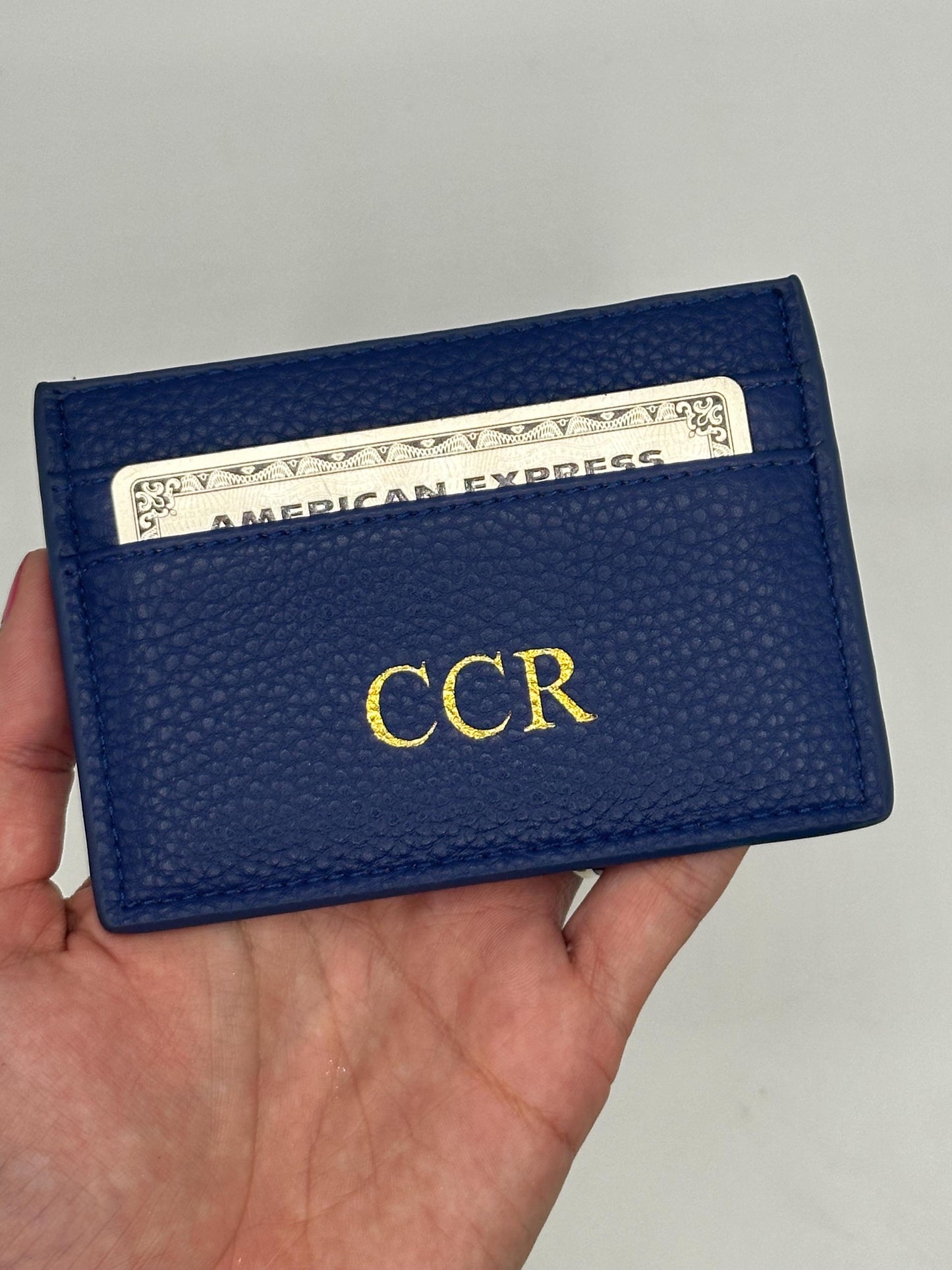 The Classic | Monogramed Leather Cardholder