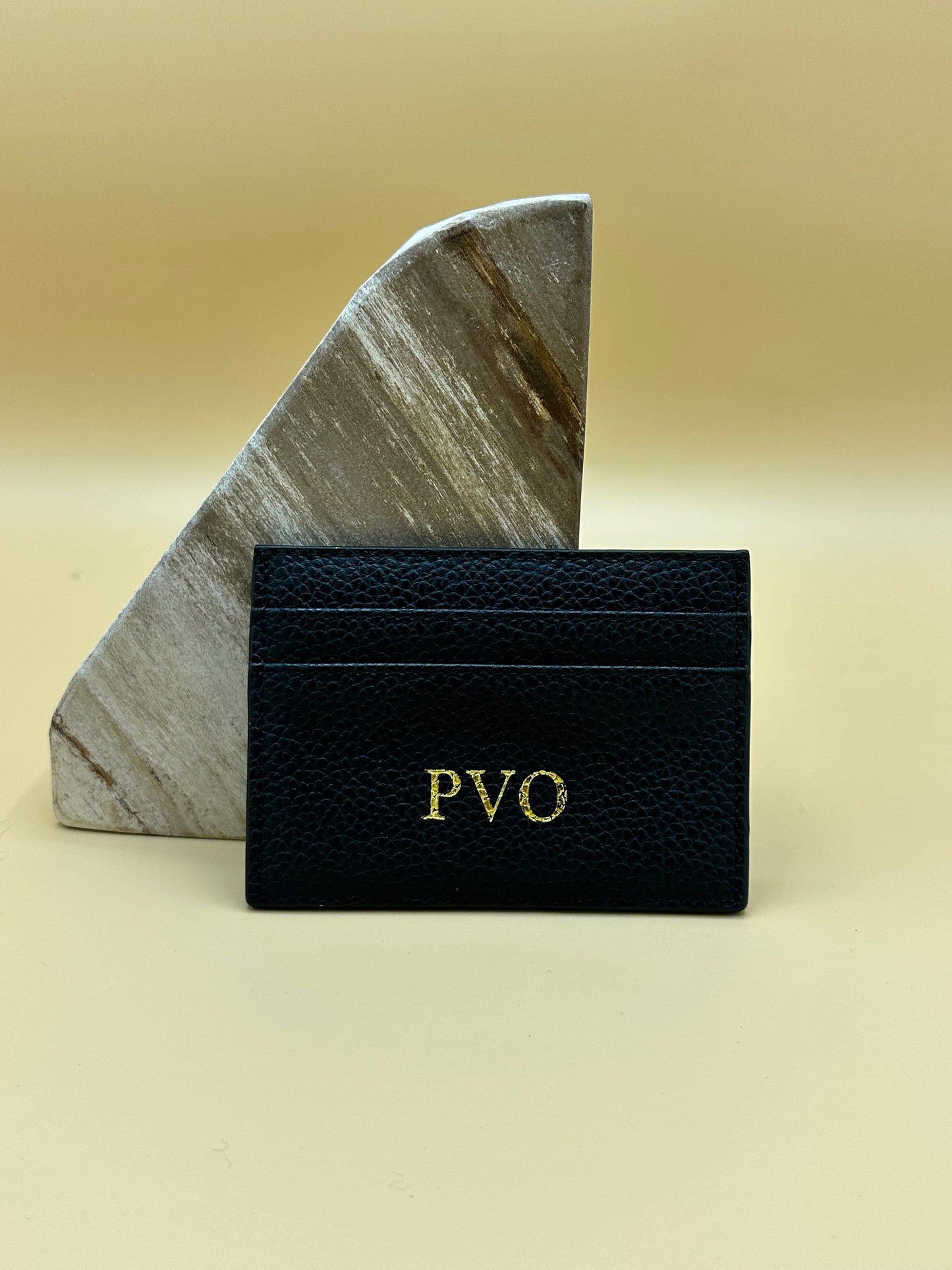 The Classic | Monogramed Leather Cardholder