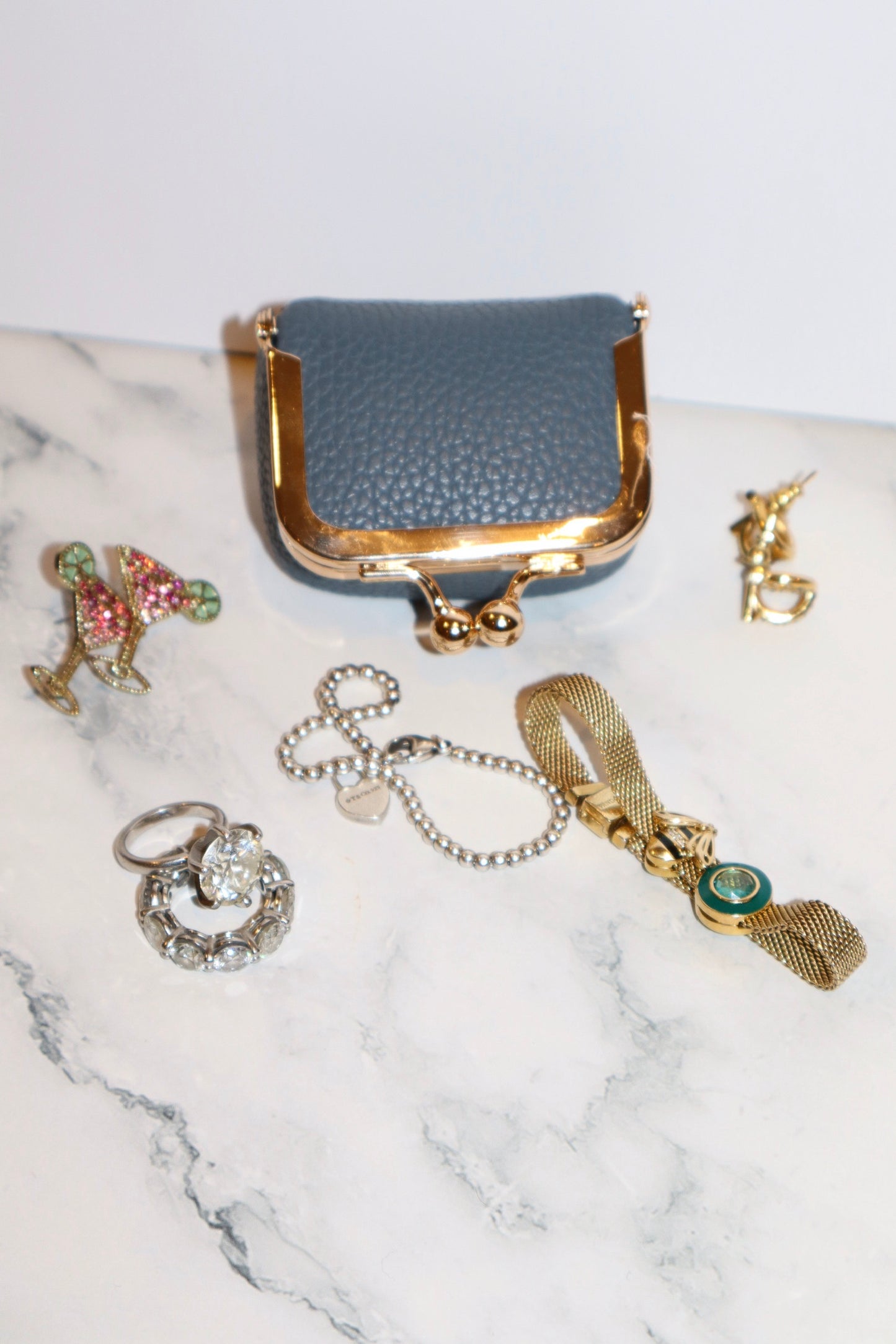 The Lisbon Pouch - Personalized Travel Jewelry Pouch with Initials, Colorful Organizer for Earrings, Rings & Necklaces