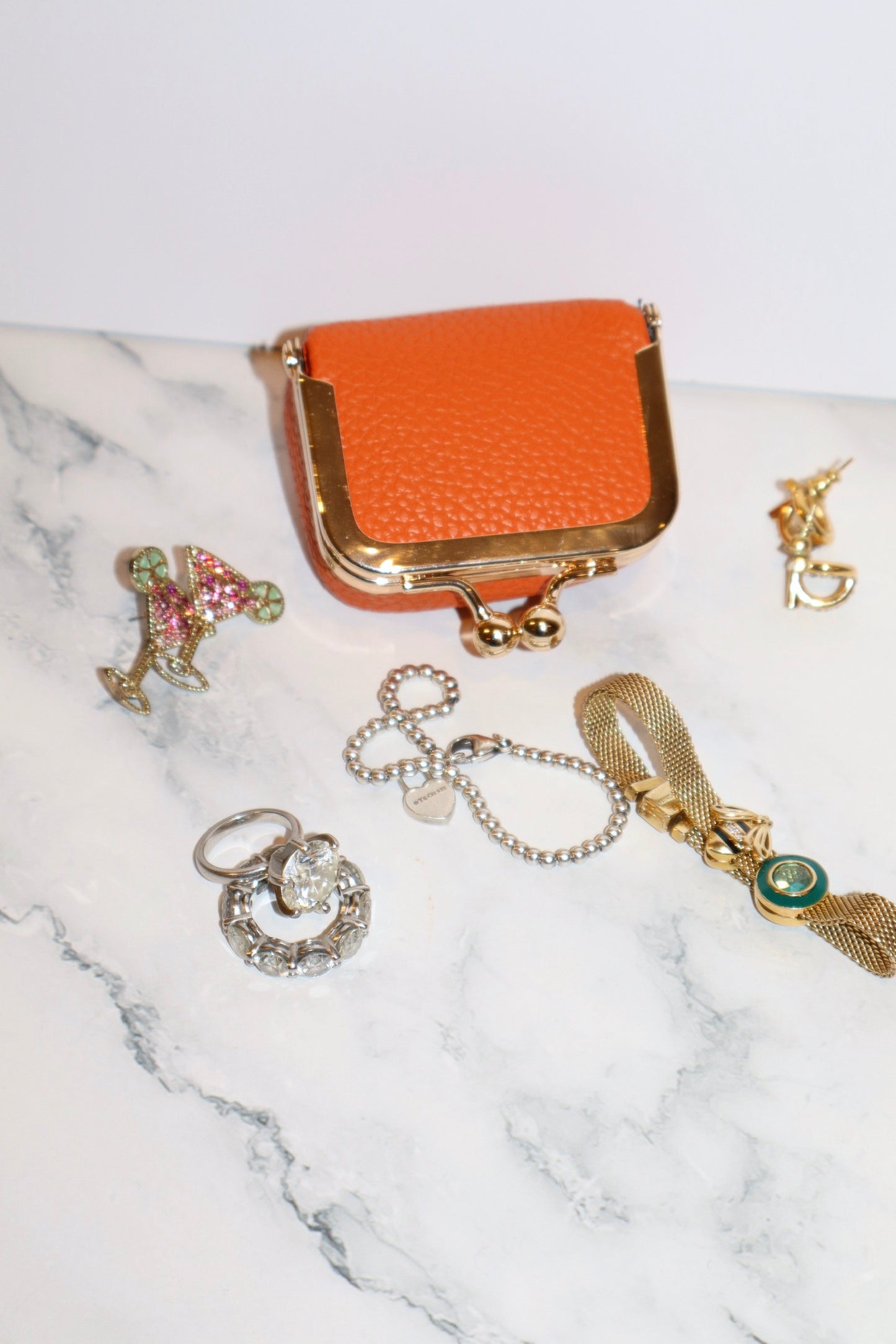 The Lisbon Pouch - Personalized Travel Jewelry Pouch with Initials, Colorful Organizer for Earrings, Rings & Necklaces