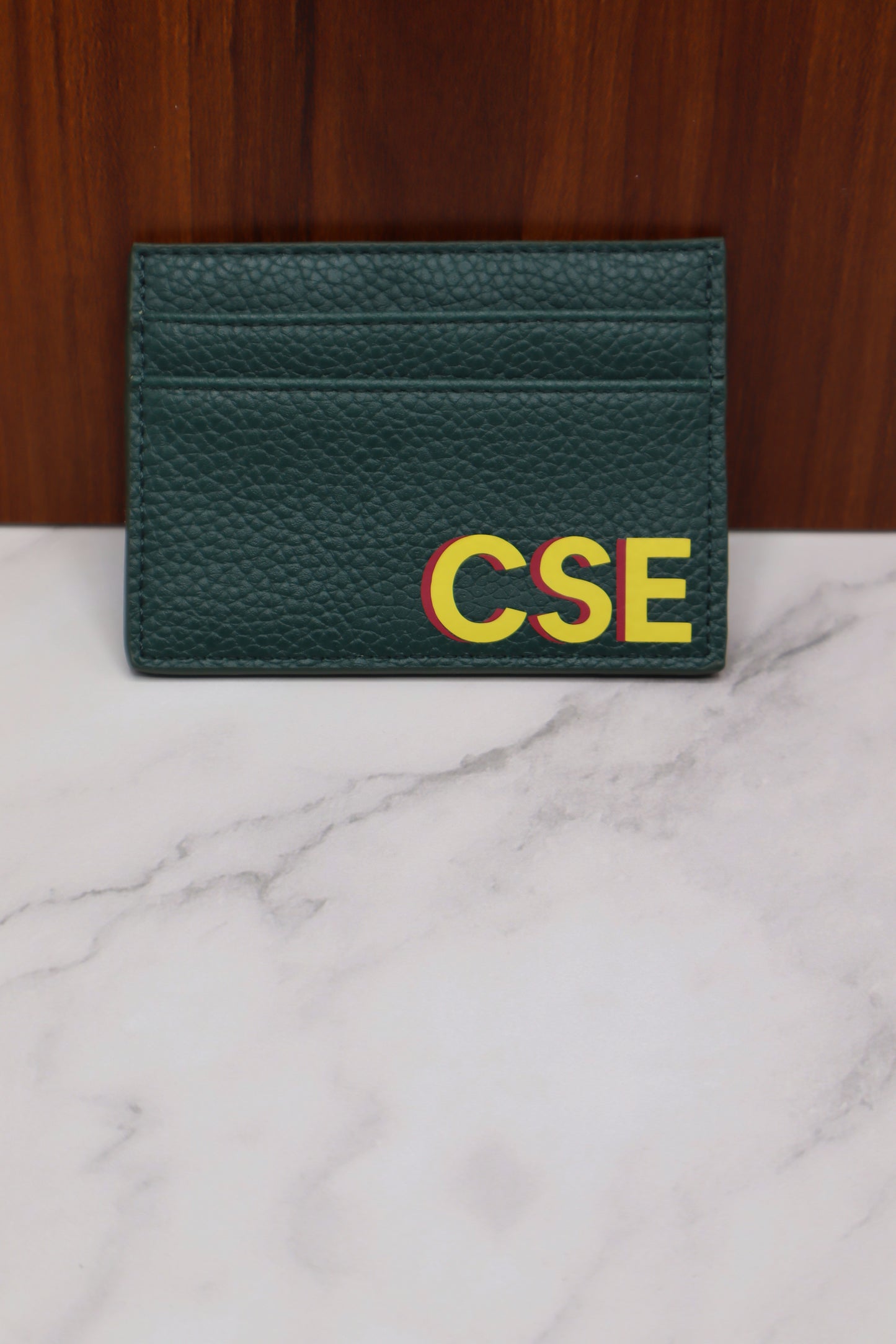 The Pocket Pop | Monogrammed Leather Cardholder