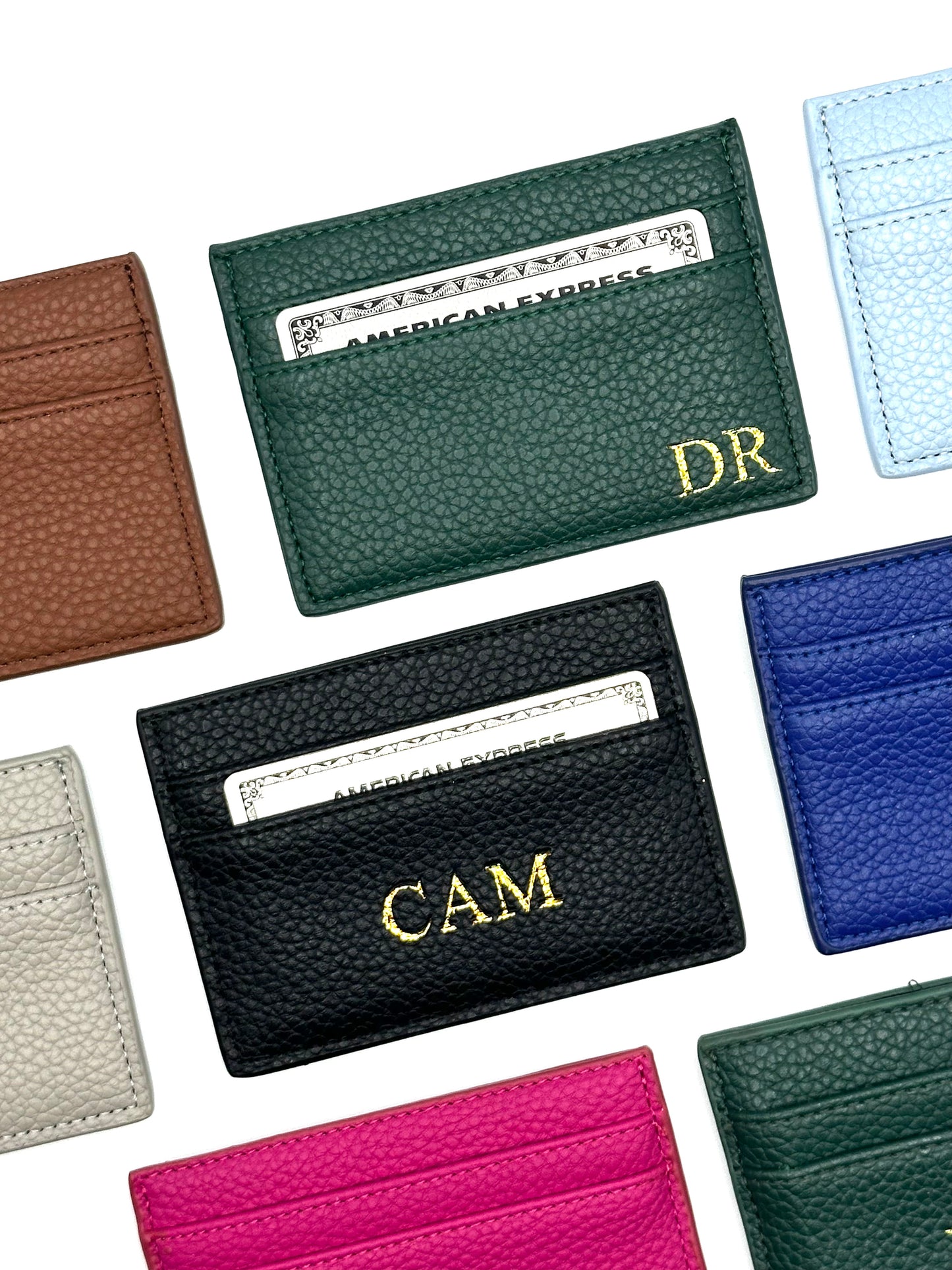 The Classic | Monogramed Leather Cardholder