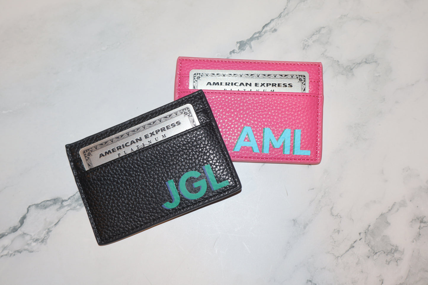 The Pocket Pop | Monogrammed Leather Cardholder