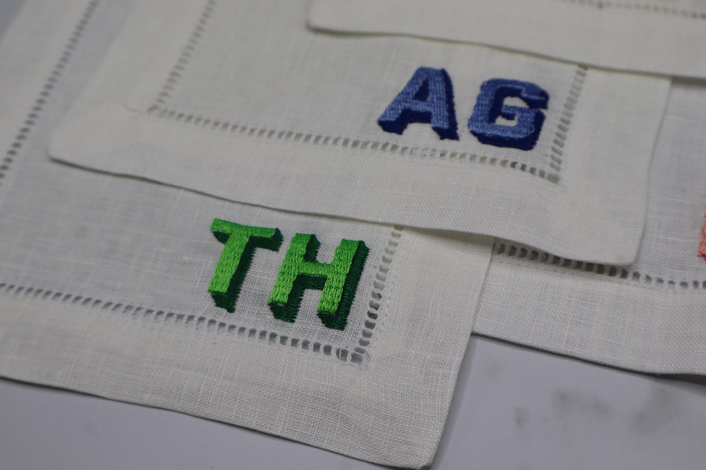 Block Party | Set of 4 Custom Coasters with Initials