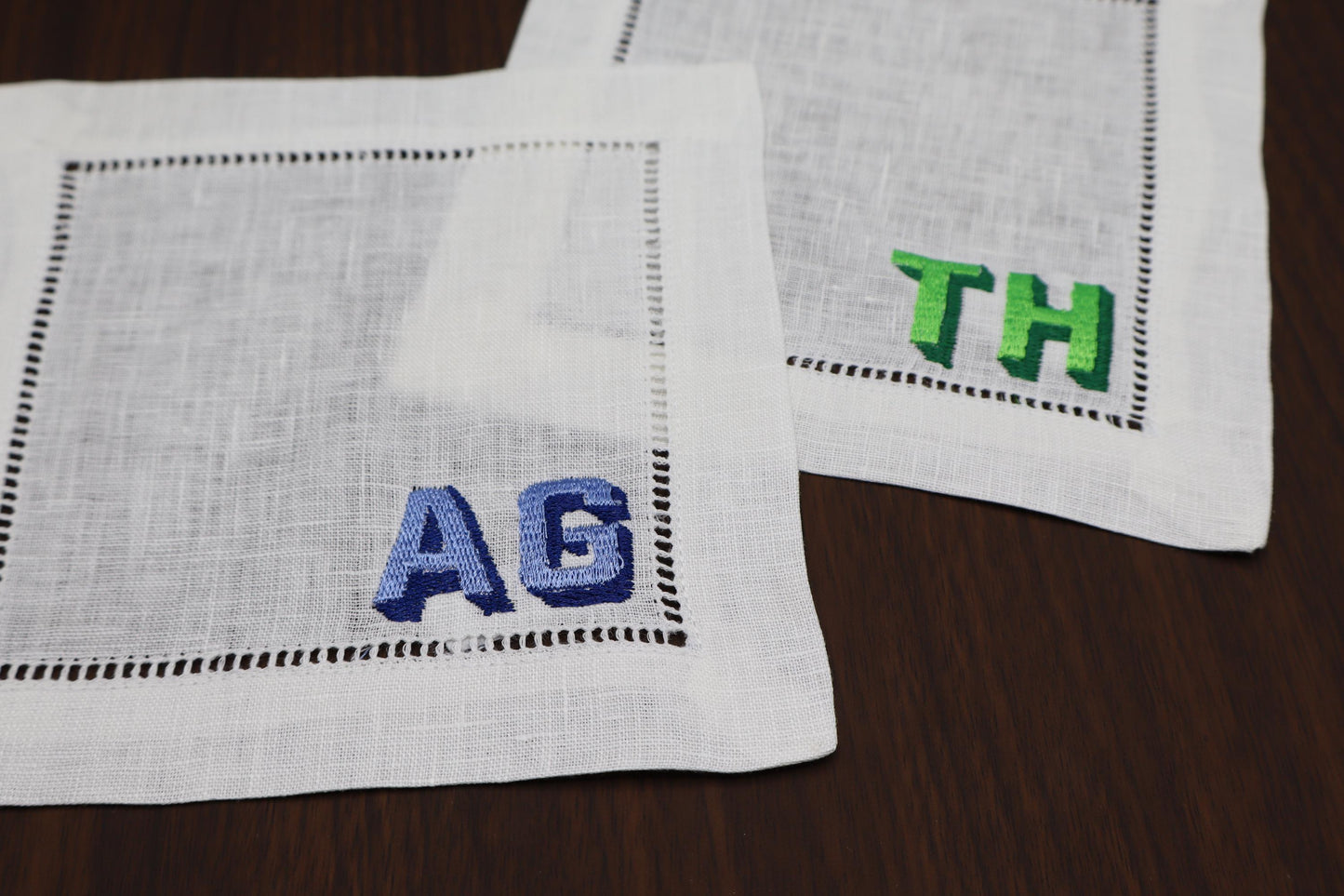 Block Party | Set of 4 Custom Coasters with Initials
