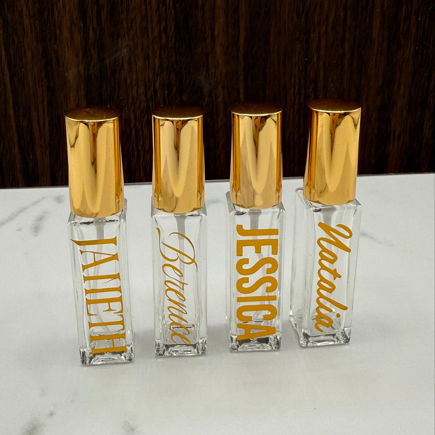 Personalized Mini Perfume Bottles – Refillable Bridesmaid Favors
