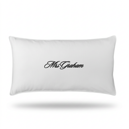 Custom Embroidered Pillow Case | King Size
