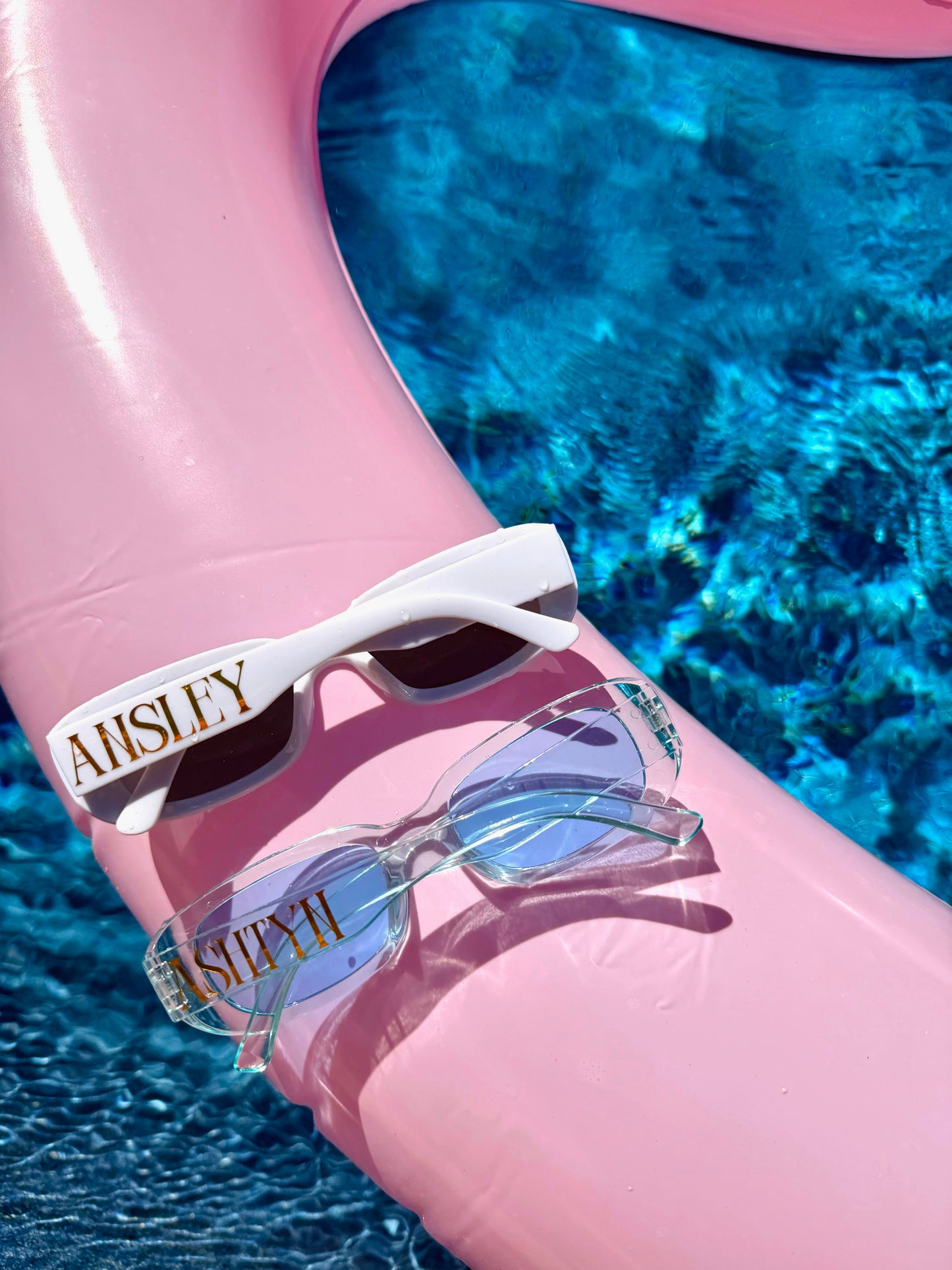 Personalized Bridesmaid Sunglasses – Custom Name Bachelorette Favors