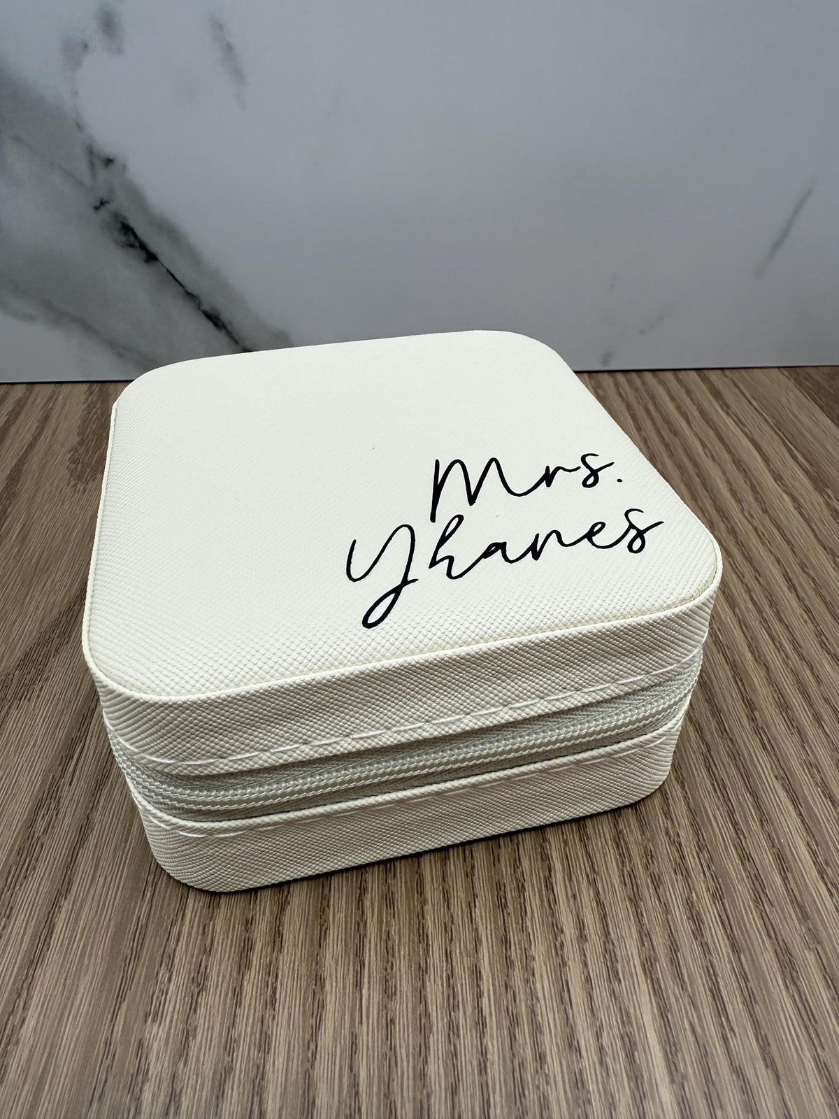 Travel Size Personalized Jewelry Box | Custom Gifts for Bridesmaids & Wedding Party | Bachelorette Party Favors