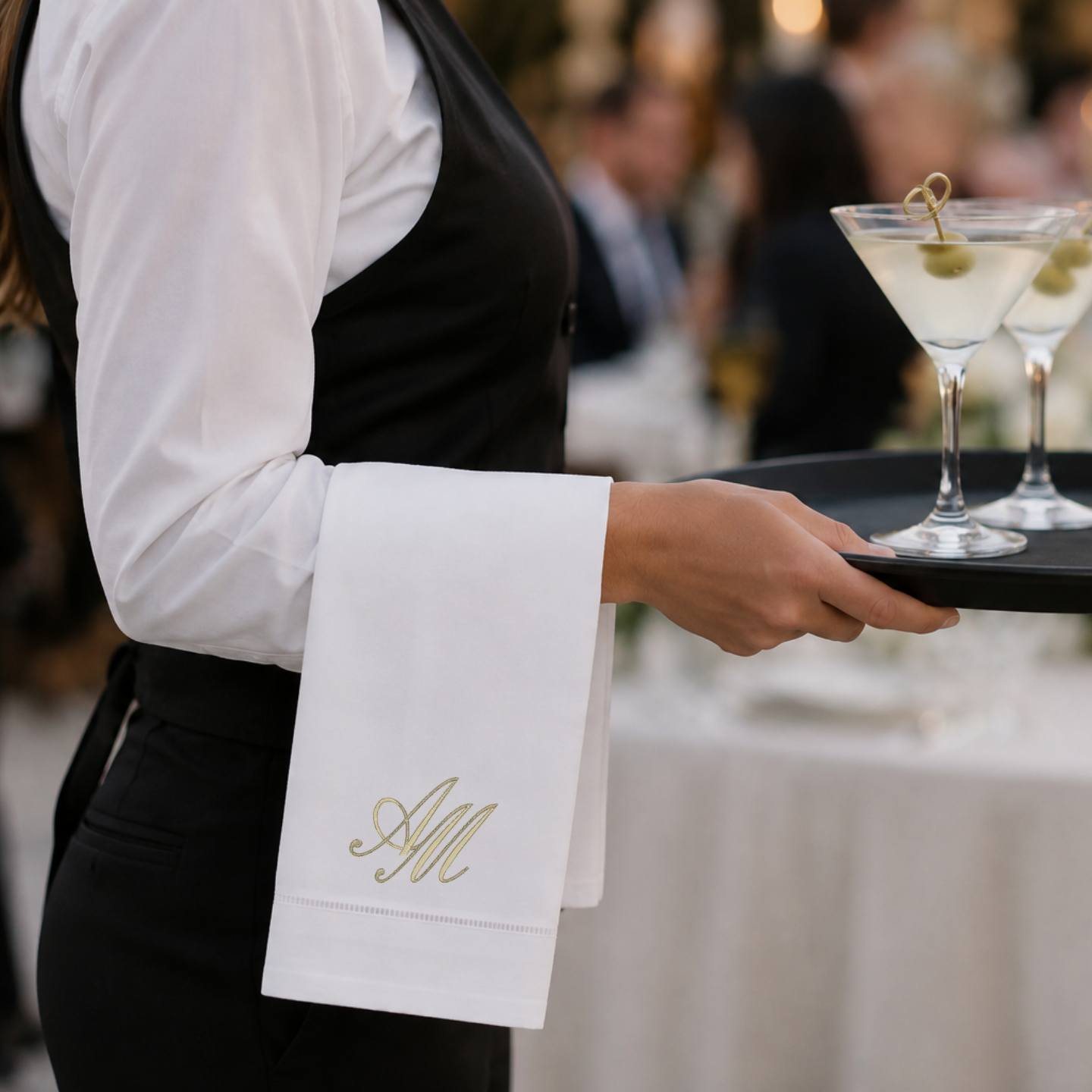 Personalized Monogram Tea Towel