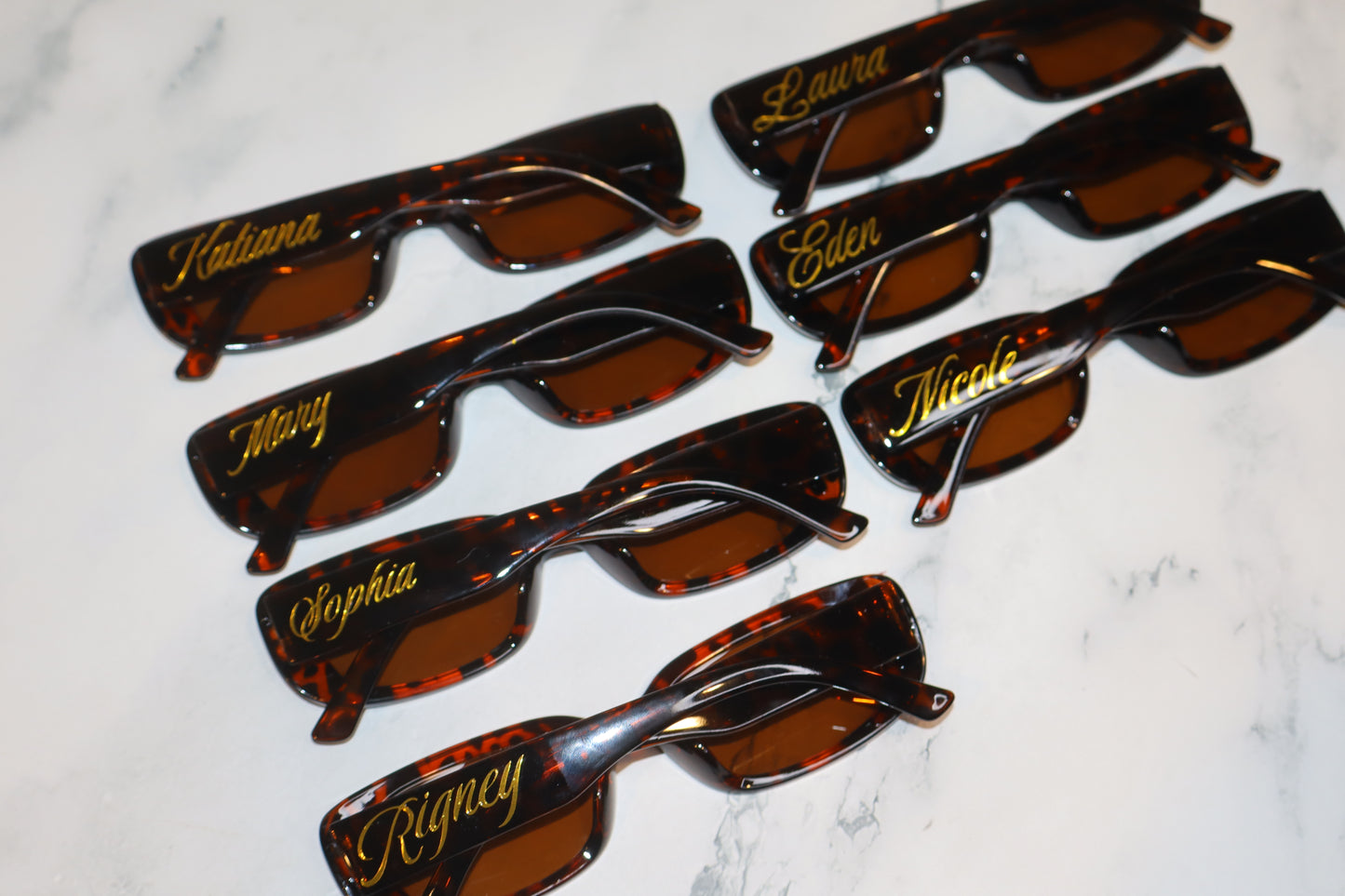 Personalized Bridesmaid Sunglasses – Custom Name Bachelorette Favors