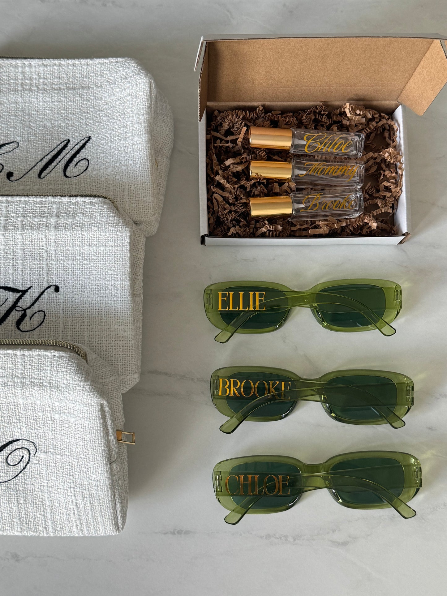 300 Bulk - Personalized Bridesmaid Sunglasses – Custom Name Bachelorette Favors